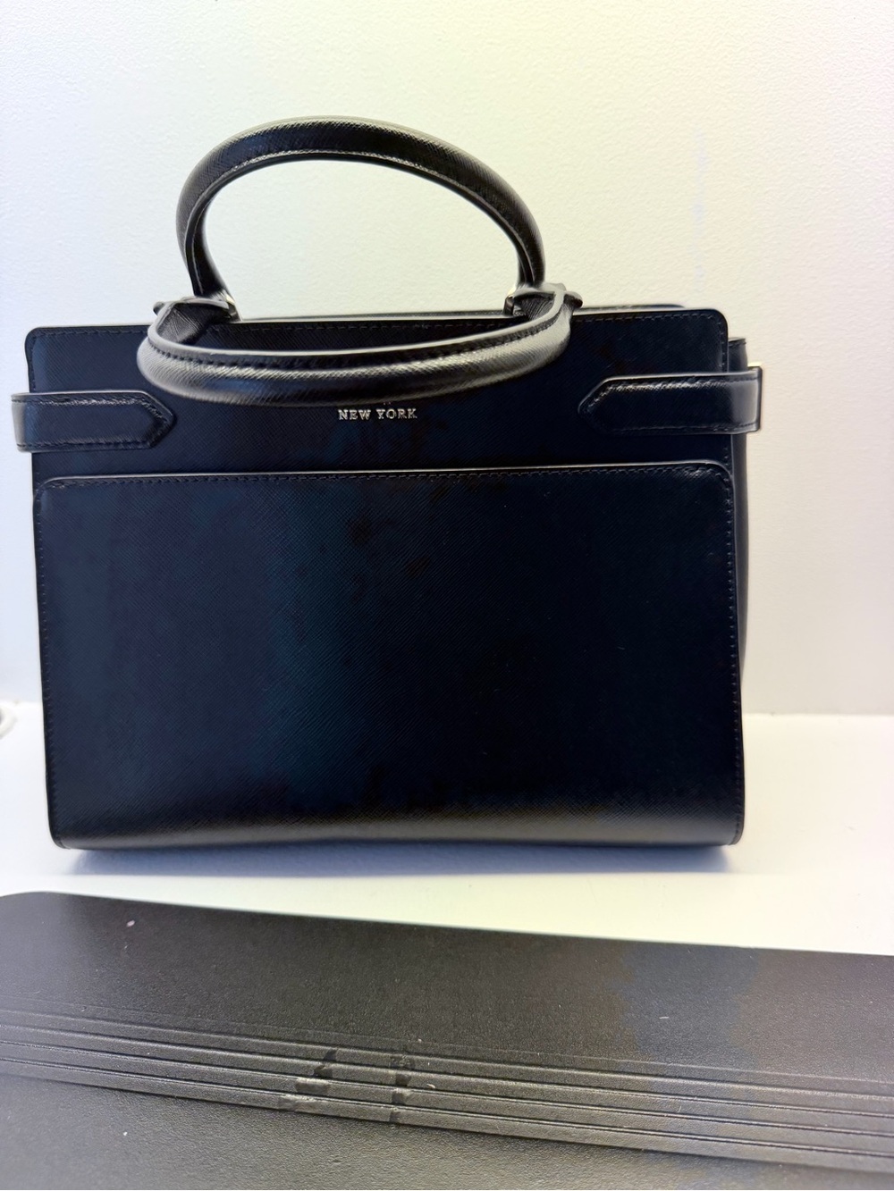 kate spade Black Mini Saffiano Top-Handle Satchel